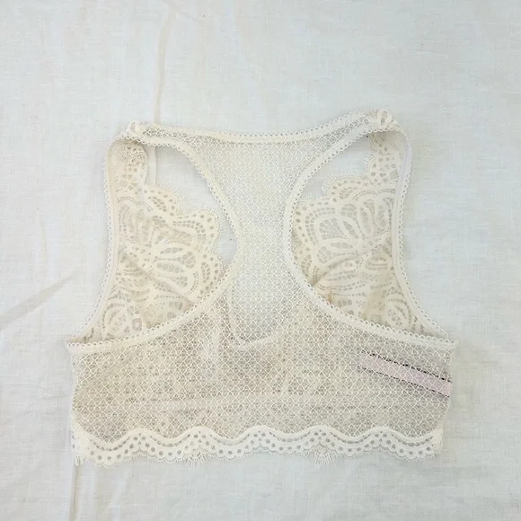 Victoria's Secret Dream Angels Pale Pink Lace Up Bralette with Racerback - Picture 4 of 9